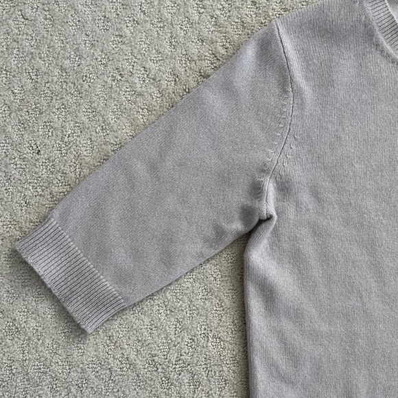 Vince 100% Cashmere Crew Neck Tunic Sweater Dove Gray Small Fall Cozy Comfy - Picture 5 of 13